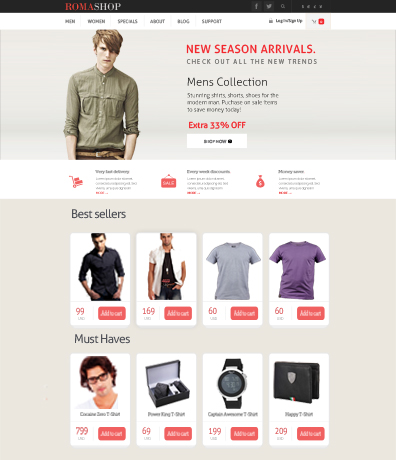 Ecommerce Shopping Cart Website